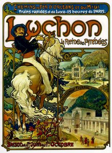 Luchon Trenleri Posteri, Fransa, 1895